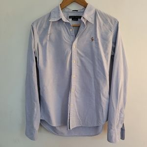 RALPH LAUREN Slim Flit Oxford Button Down-Size 8